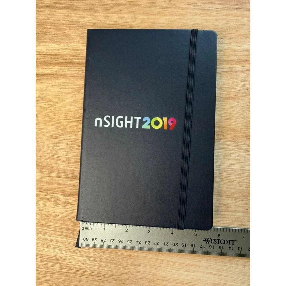 SPECTOR & CO. nSIGHT 2019 Hardcover Lined Journal Notebook Black Medium